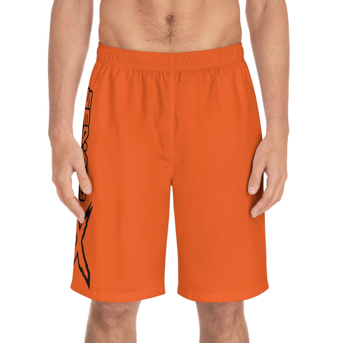 Men's X-Team Performance Board Shorts — Beach Swim Trunks Orange