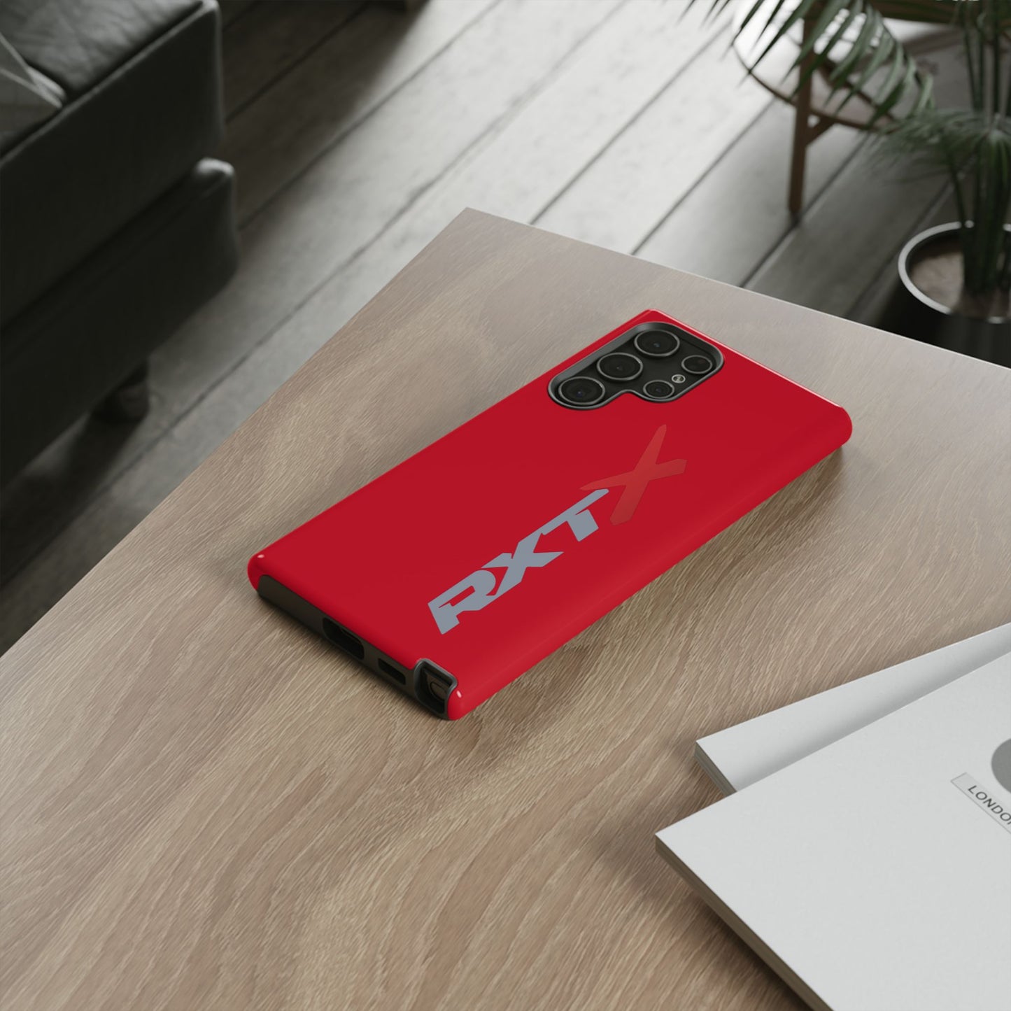 RXTX Tough Phone Case Protective Cover - iPhone Samsung Google Pixel Red