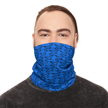 SeaDoo X-Team Performance UPF Pattern Neck Gaiter Face Mask Cover Gulfstream Blue