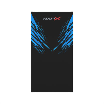 SeaDoo RXPX Racing Neck Gaiter — Gulfstream Blue & Black Midweight Face Shield Mask