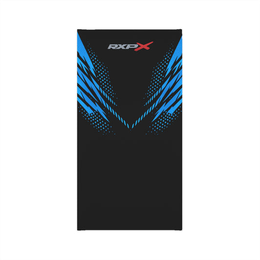 SeaDoo RXPX Racing Neck Gaiter — Gulfstream Blue & Black Midweight Face Shield Mask