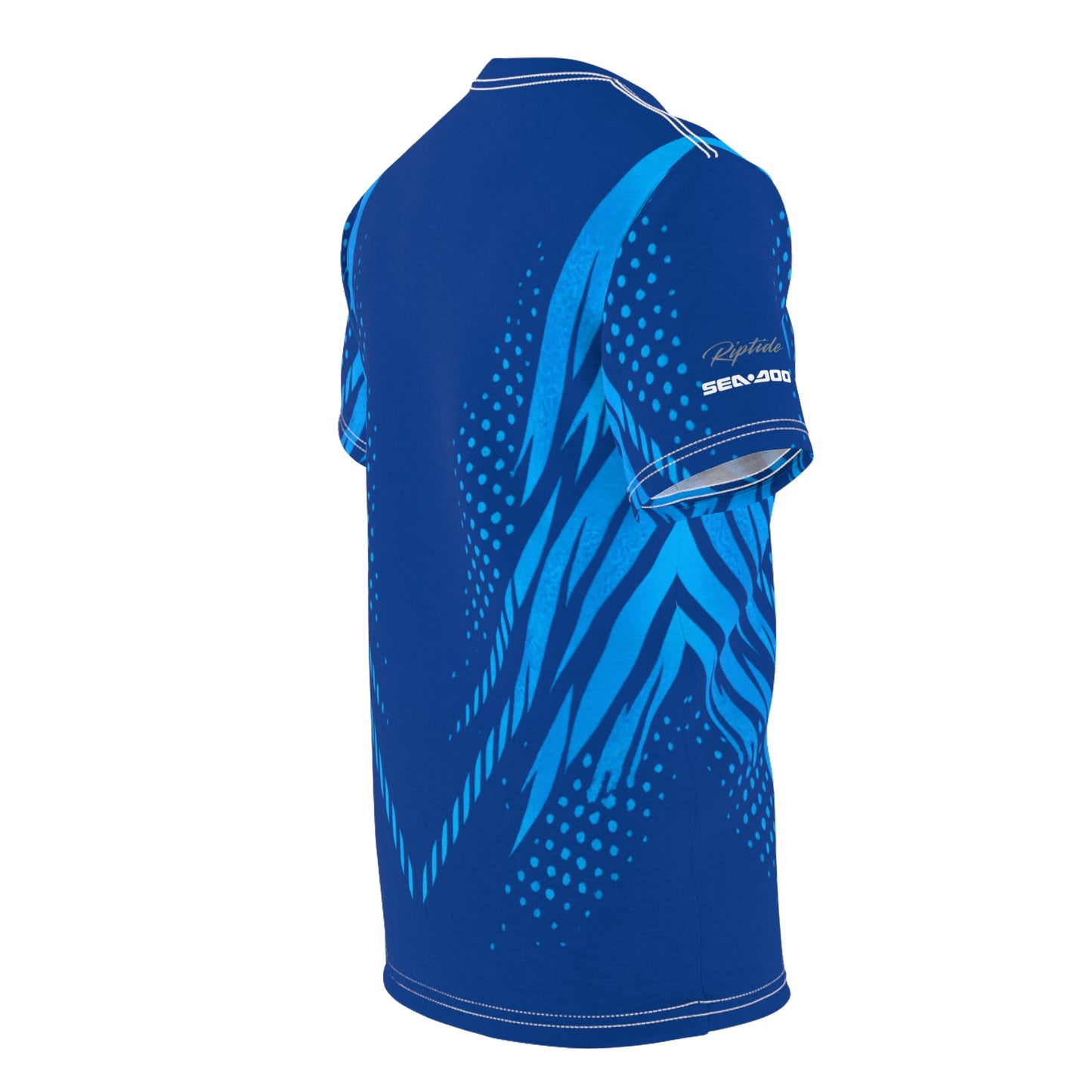 SeaDoo GTX X-Team Cyber Racing Dri Fit Tee — Gulfstream Blue & Abyss Blue All-Over Print
