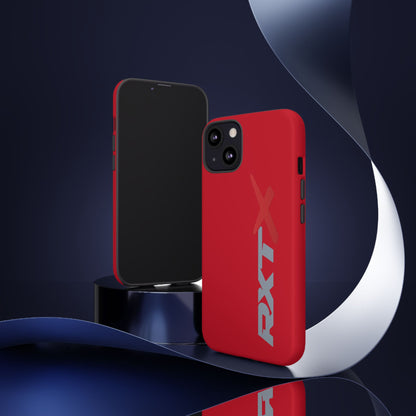 RXTX Tough Phone Case Protective Cover - iPhone Samsung Google Pixel Red