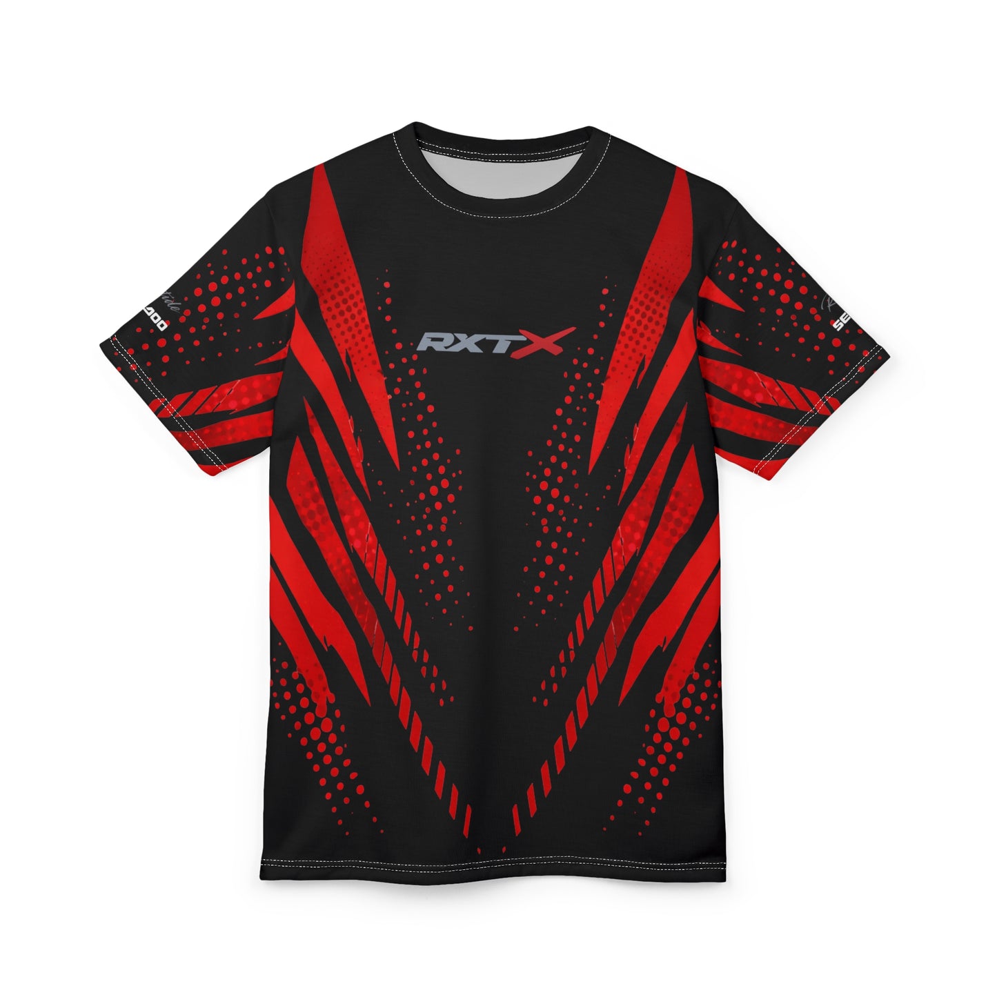 SeaDoo RXTX X-Team Cyber Racing Dri Fit Tee — Red & Black All-Over Print