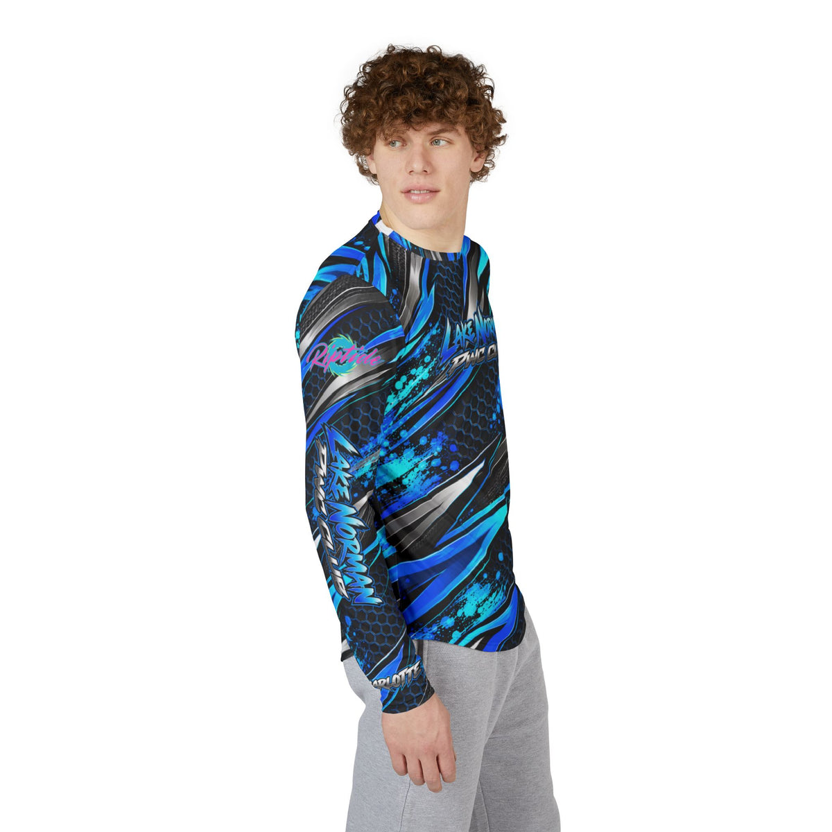Lake Norman PWC Club Performance UV Long Sleeve Shirt Blue