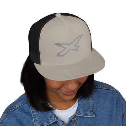 X-Team Performance Embroidered Trucker Cap — Mesh 5-Panel Hat Steel Grey