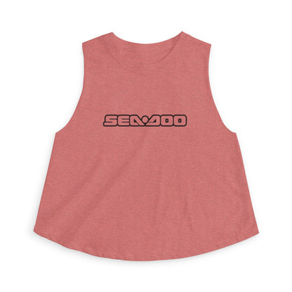 Sea-Doo Crop Top — Retro Watersports Logo Tank for Women