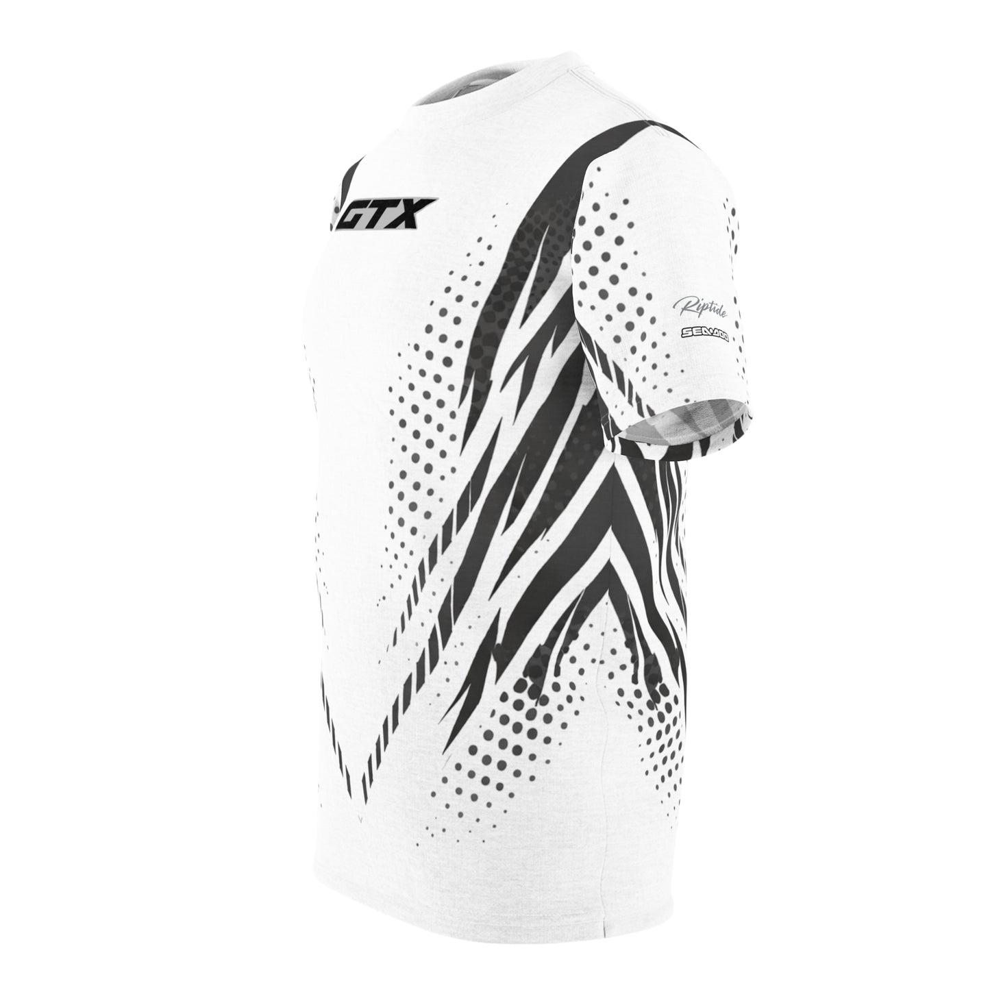 SeaDoo GTX X-Team Cyber Racing Dri Fit Tee — Grey & White All-Over Print