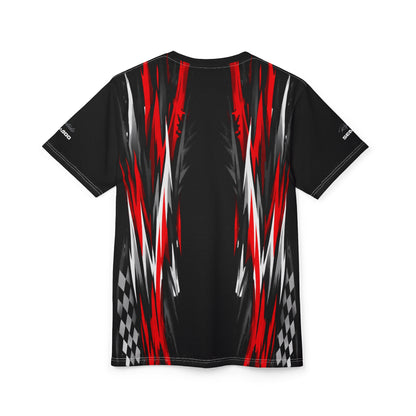 SeaDoo X-Team Racing Graphic Tee — Red & Black All-Over Print