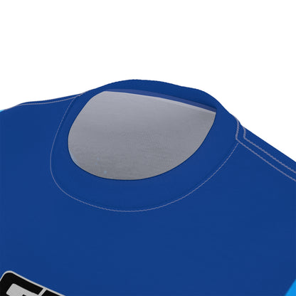 SeaDoo GTX X-Team Cyber Racing Dri Fit Tee — Gulfstream Blue & Abyss Blue All-Over Print