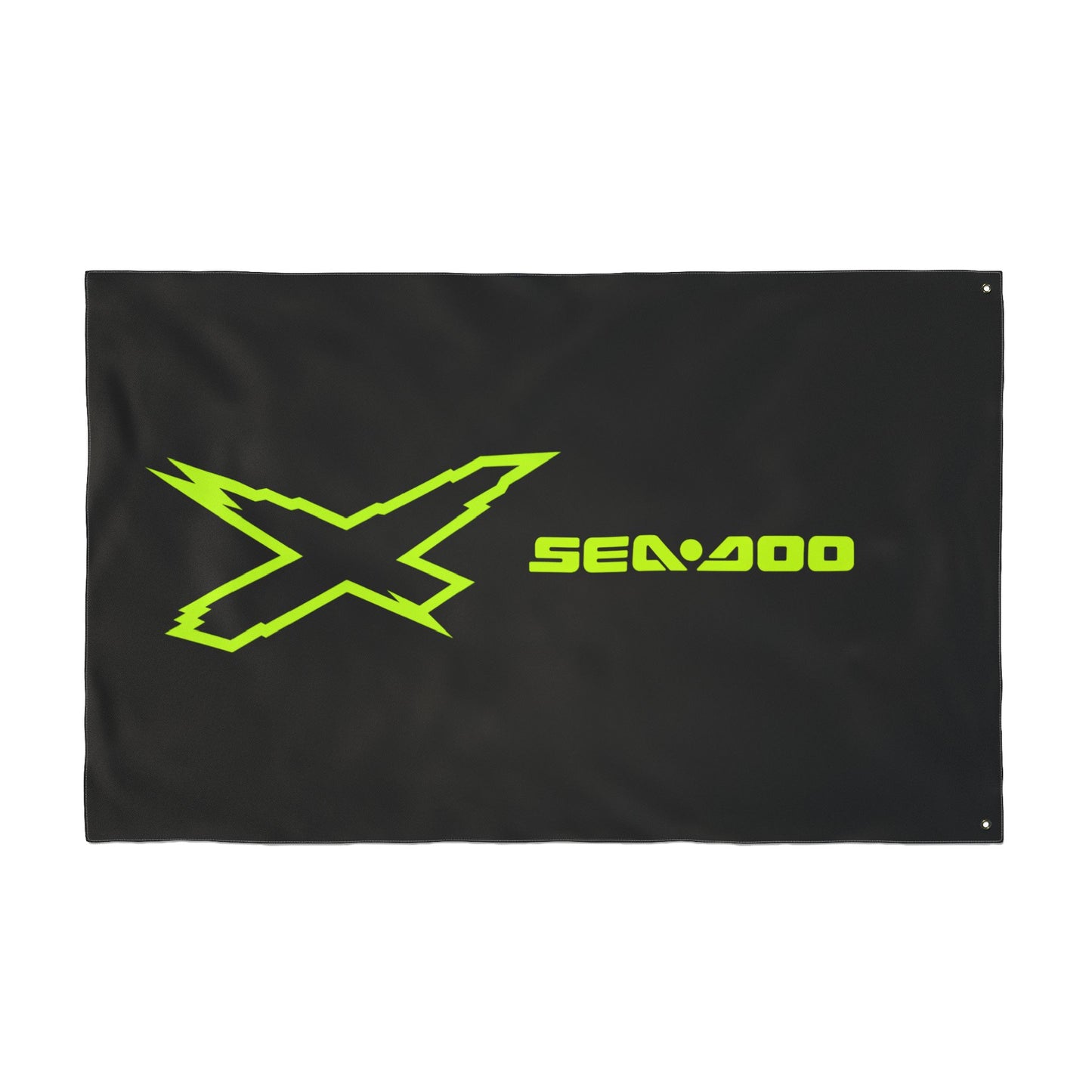 Sea‑Doo X-Team Performance Flag — Double‑Sided Manta Green Watersports Banner