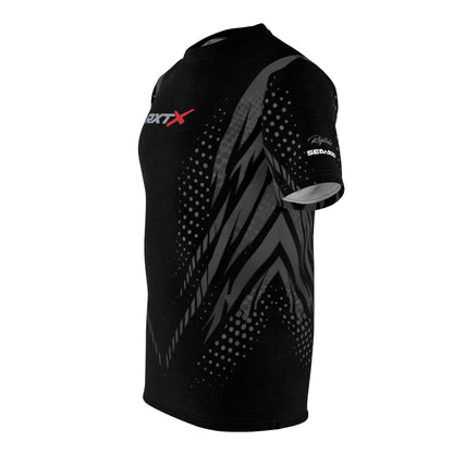 SeaDoo RXTX X-Team Cyber Racing Dri Fit Tee — Grey & Black All-Over Print
