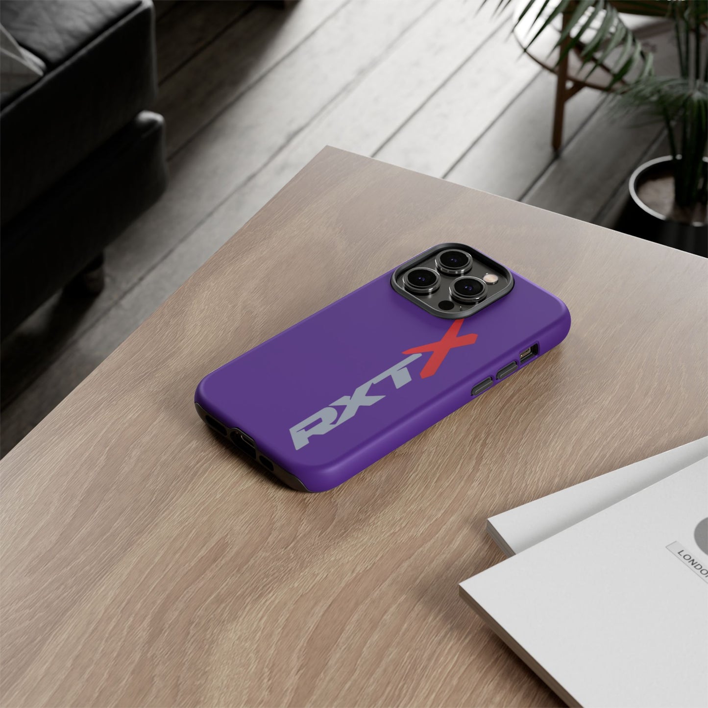 RXTX Tough Phone Case Protective Cover - iPhone Samsung Google Pixel Purple