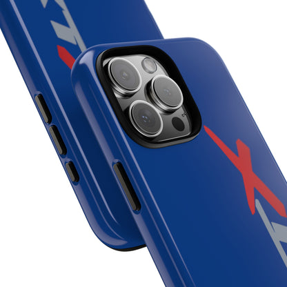 RXTX Tough Phone Case Protective Cover - iPhone Samsung Google Pixel Dark Blue