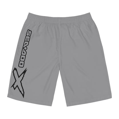 Men's X-Team Performance Board Shorts — Beach Swim Trunks Grey