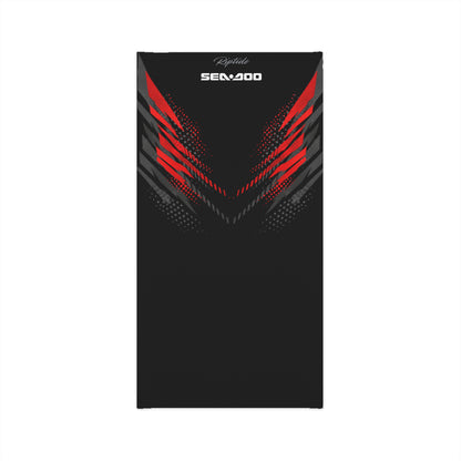 SeaDoo GTRX Racing Neck Gaiter — Red Black Midweight Face Shield Mask