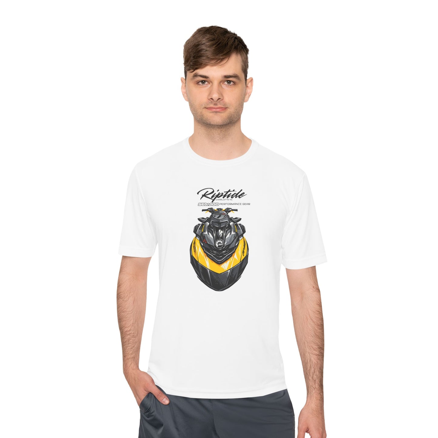 Riptide RXPX Millenium Yellow  Graphic Tee — Moisture-Wicking Performance Shirt