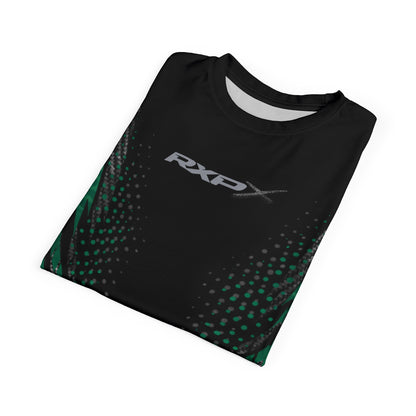 SeaDoo RXPX X-Team Cyber Racing Dri Fit Tee — Apex Racing Green & Carbon Fiber All-Over Print