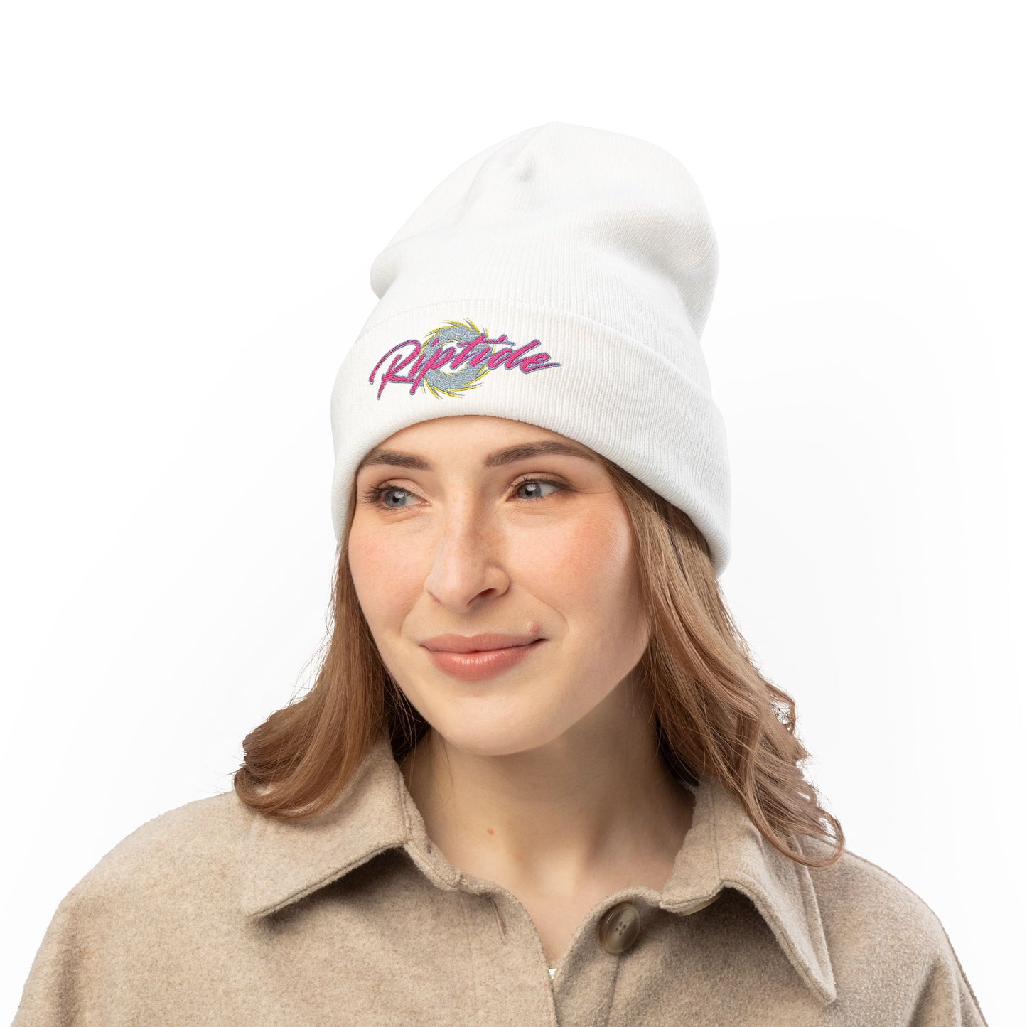 Riptide Knit Beanie — Embroidered Winter Hat