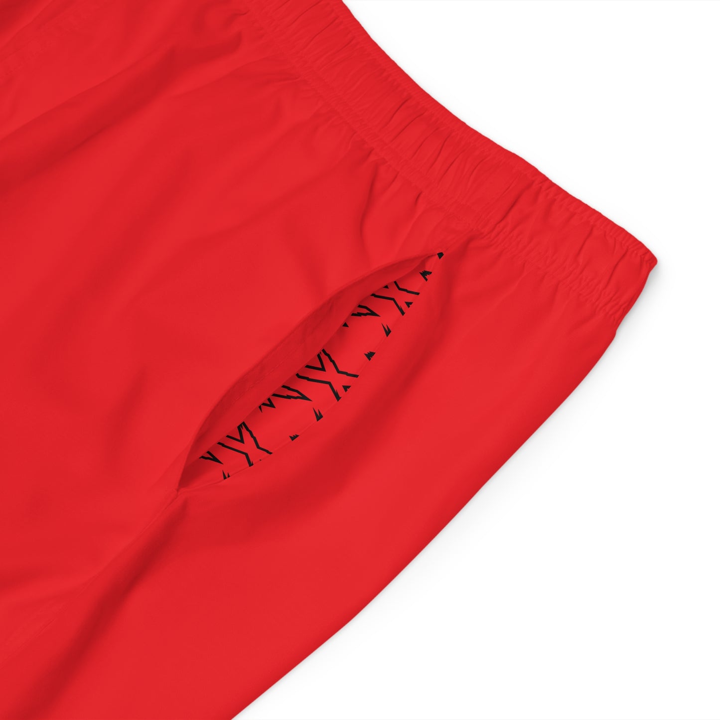 Men's X-Team Performance Board Shorts — Beach Swim Trunks Red