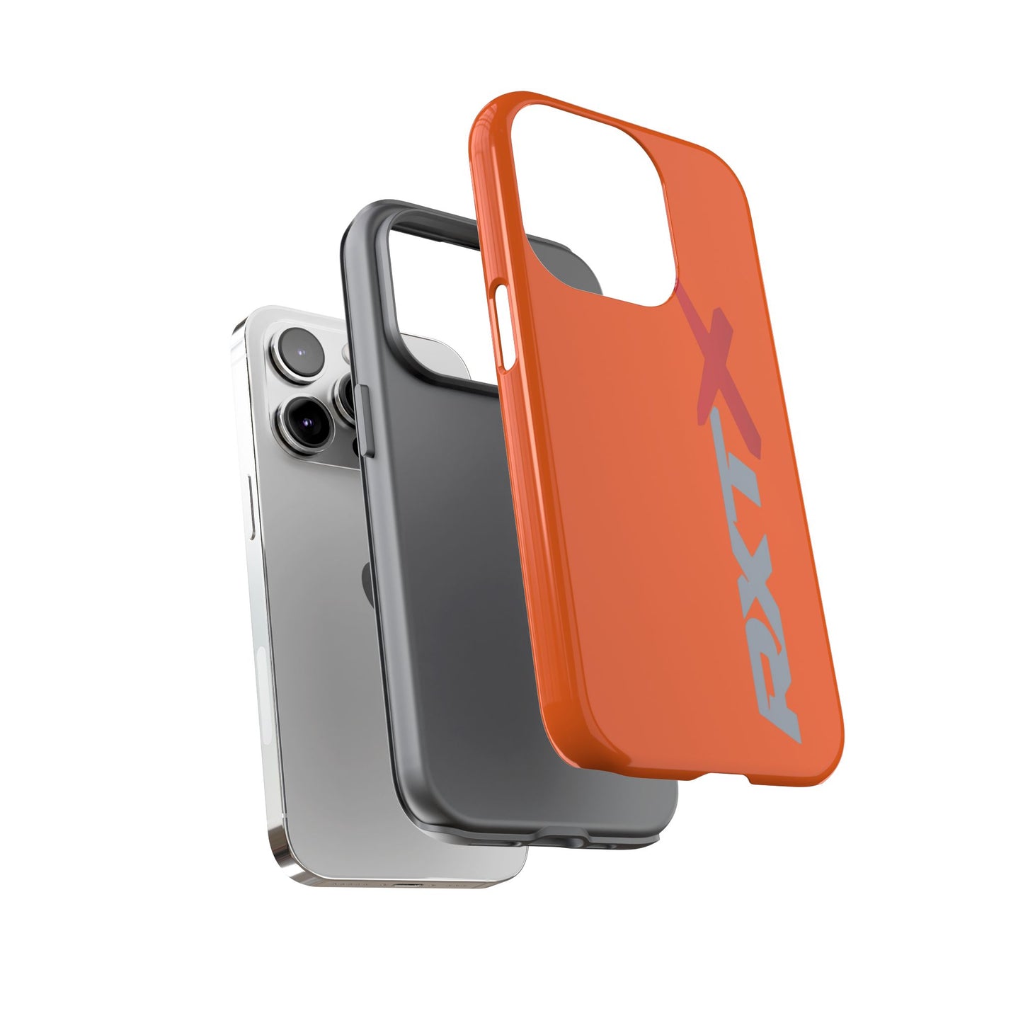RXTX Tough Phone Case Protective Cover - iPhone Samsung Google Pixel Orange