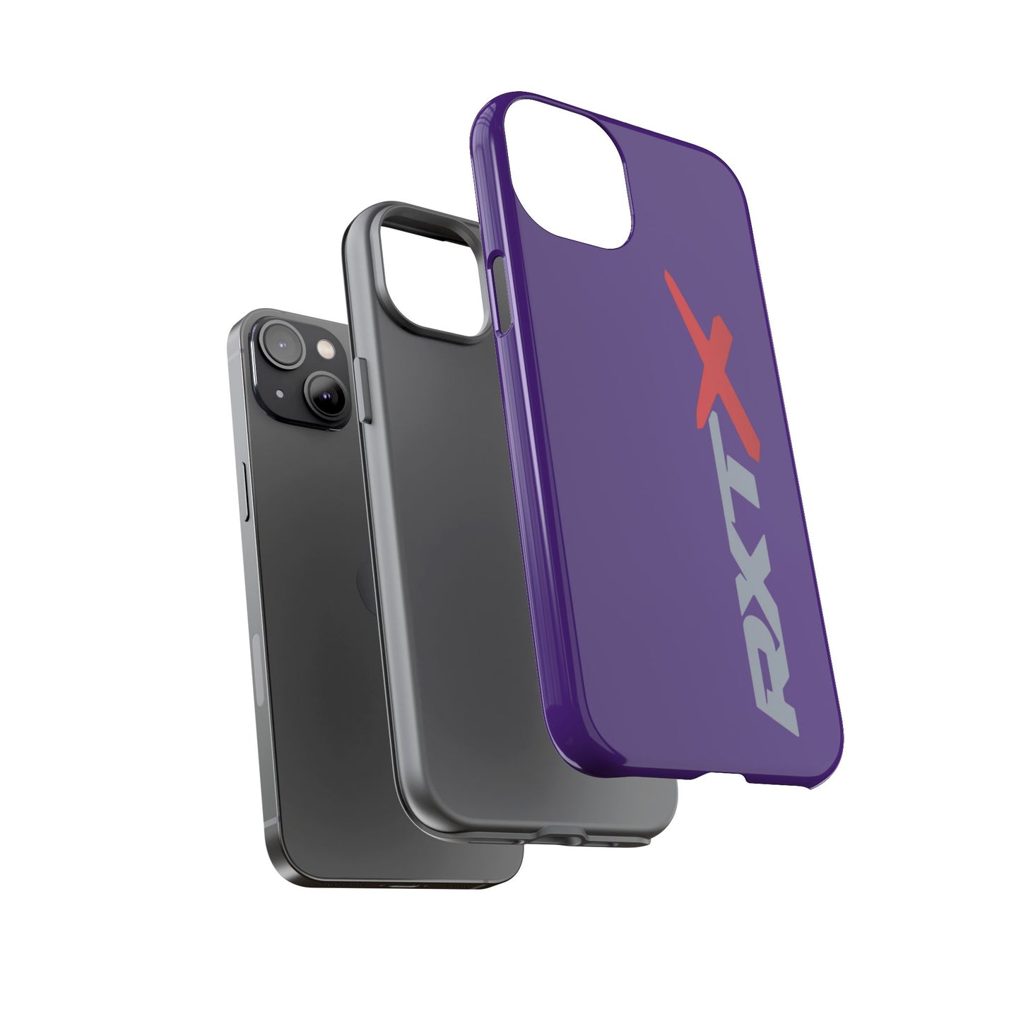 RXTX Tough Phone Case Protective Cover - iPhone Samsung Google Pixel Purple