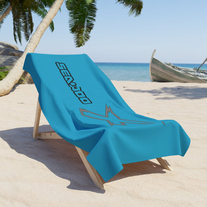 X-Team Performance Surf Beach Towel — Pool & Beach Towel Gulfstream Blue/Steel