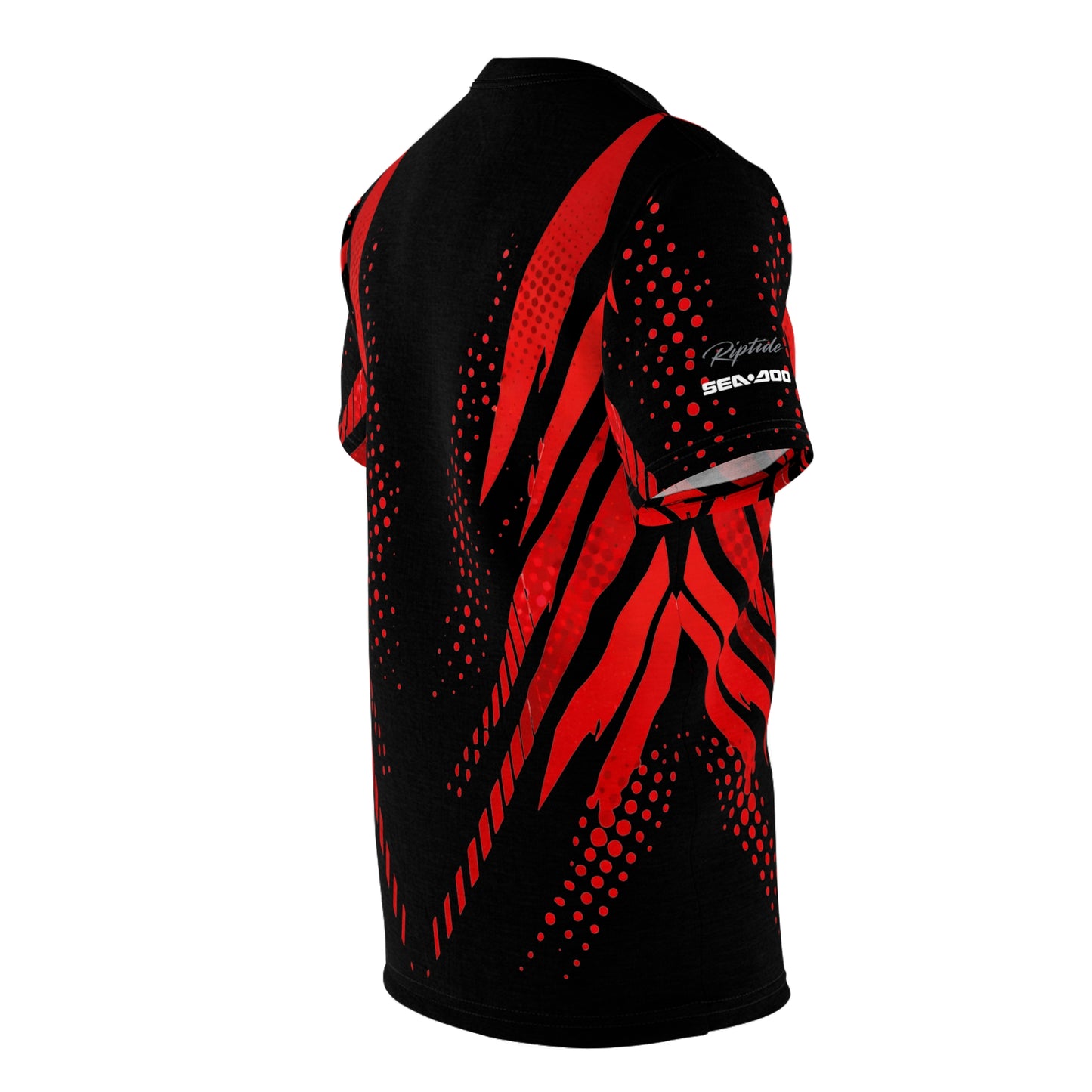 SeaDoo RXTX X-Team Cyber Racing Dri Fit Tee — Red & Black All-Over Print