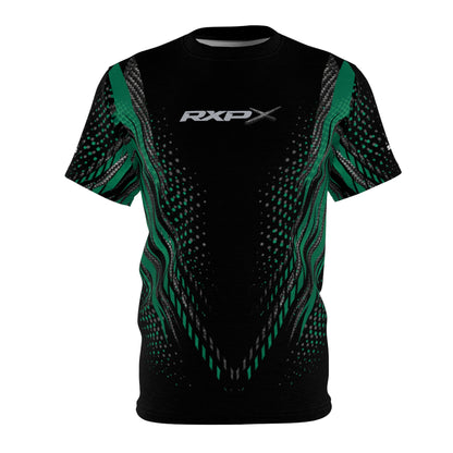 SeaDoo RXPX X-Team Cyber Racing Dri Fit Tee — Apex Racing Green & Carbon Fiber All-Over Print