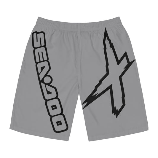 Men's X-Team Performance Board Shorts Loud— Beach Swim Trunks Grey