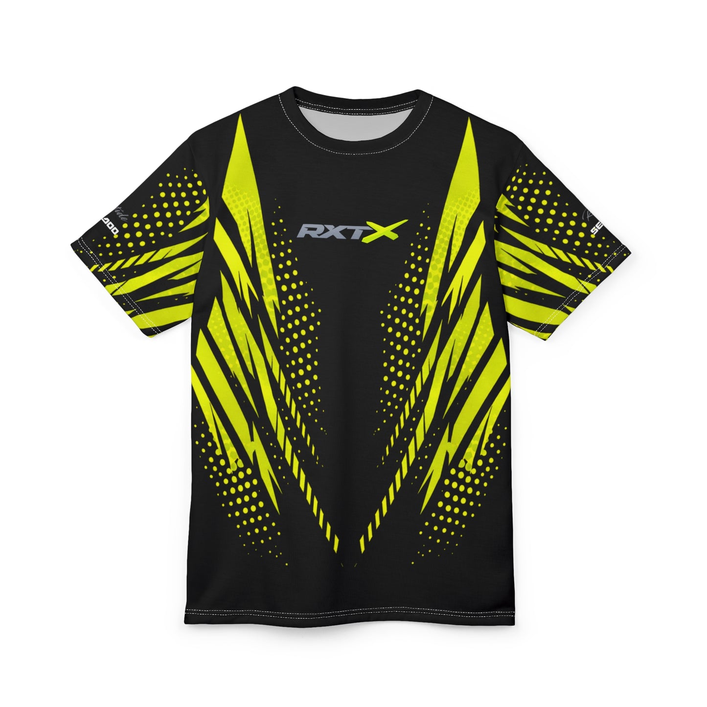 SeaDoo RXTX X-Team Cyber Racing Dri Fit Tee — Manta Green & Black All-Over Print