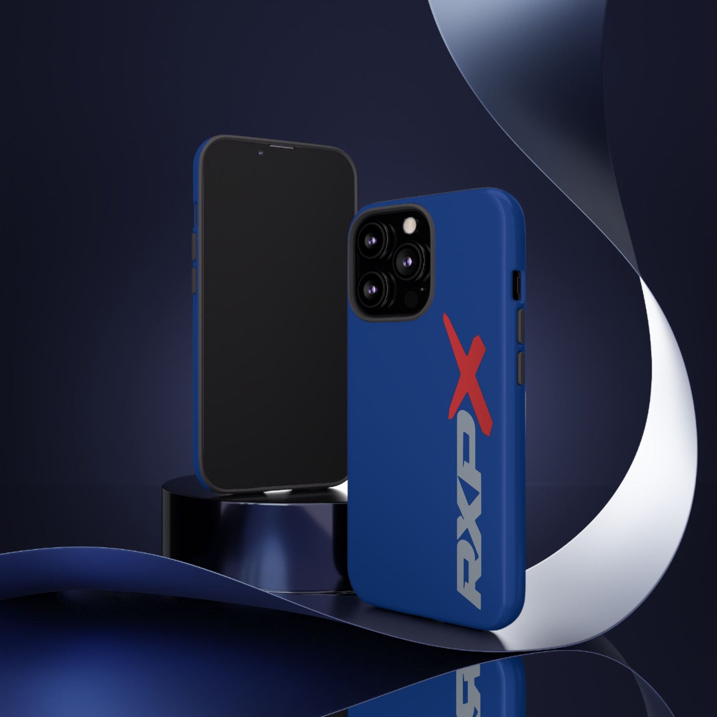 RXPX Tough Phone Case Protective Cover - iPhone Samsung Google Pixel - Dark Blue