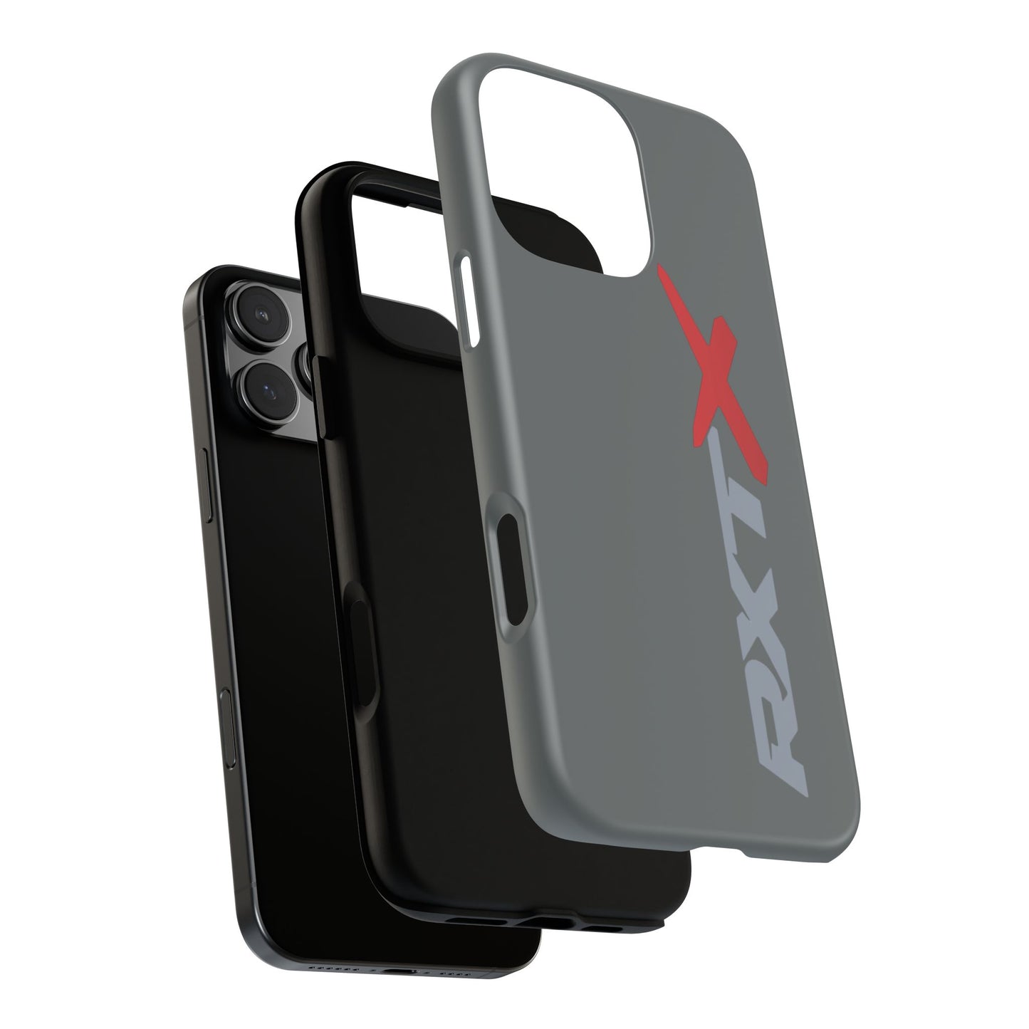 RXTX Tough Phone Case Protective Cover - iPhone Samsung Google Pixel -Dark Grey