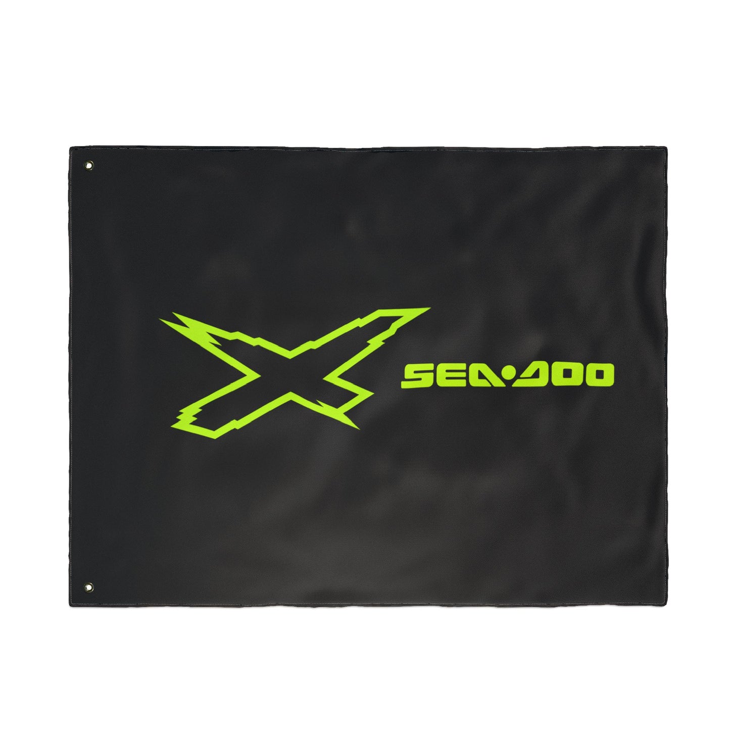 Sea‑Doo X-Team Performance Flag — Double‑Sided Manta Green Watersports Banner