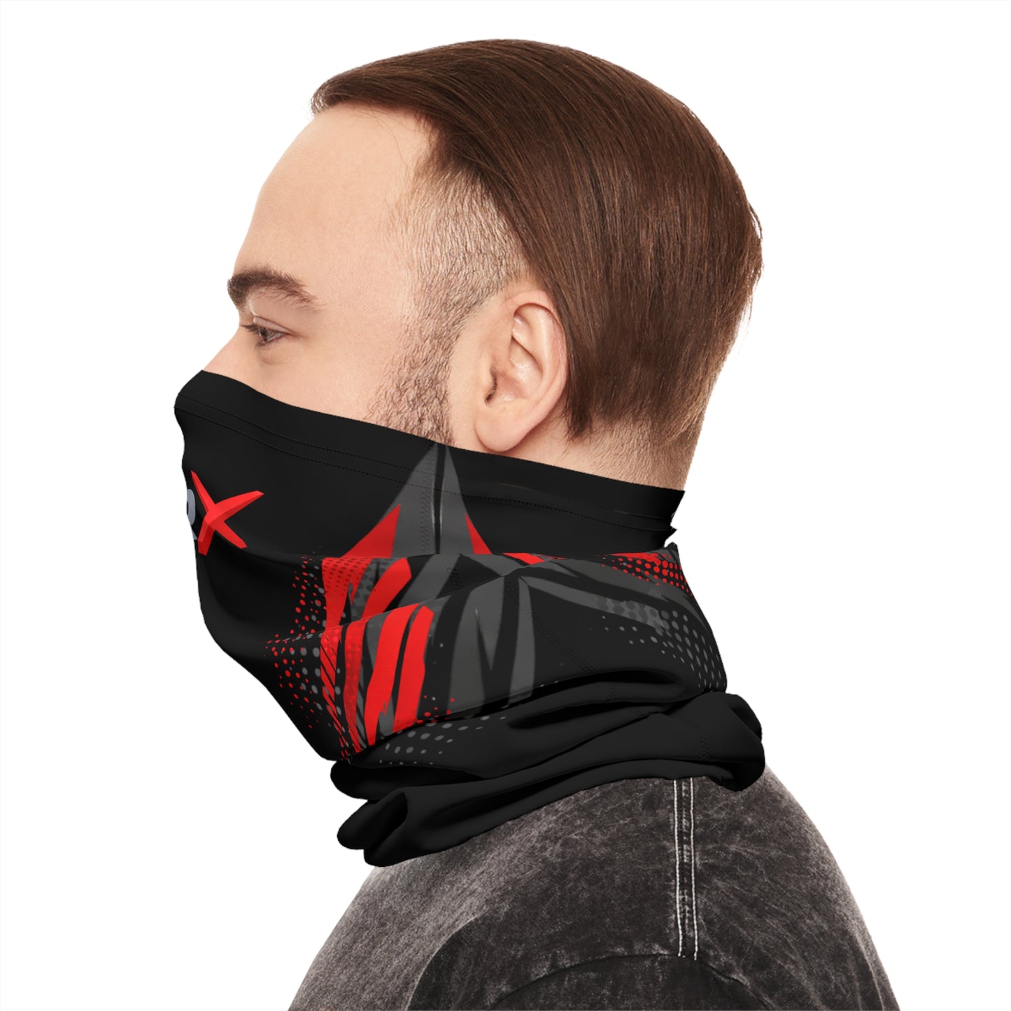 SeaDoo GTRX Racing Neck Gaiter — Red Black Midweight Face Shield Mask