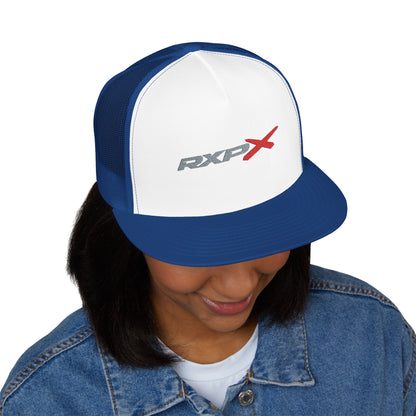 RXPX Embroidered Snap Back Trucker Cap - 5-Panel Mesh Hat