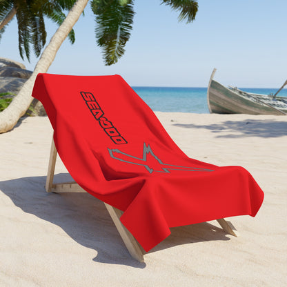 X-Team Performance Surf  Beach Towel — Pool & Beach Towel Red/Steel
