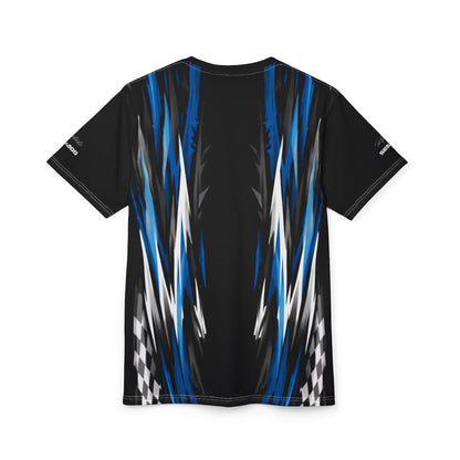 SeaDoo RXT-X Racing Graphic Tee — Gulfstream Blue & Black All-Over Print