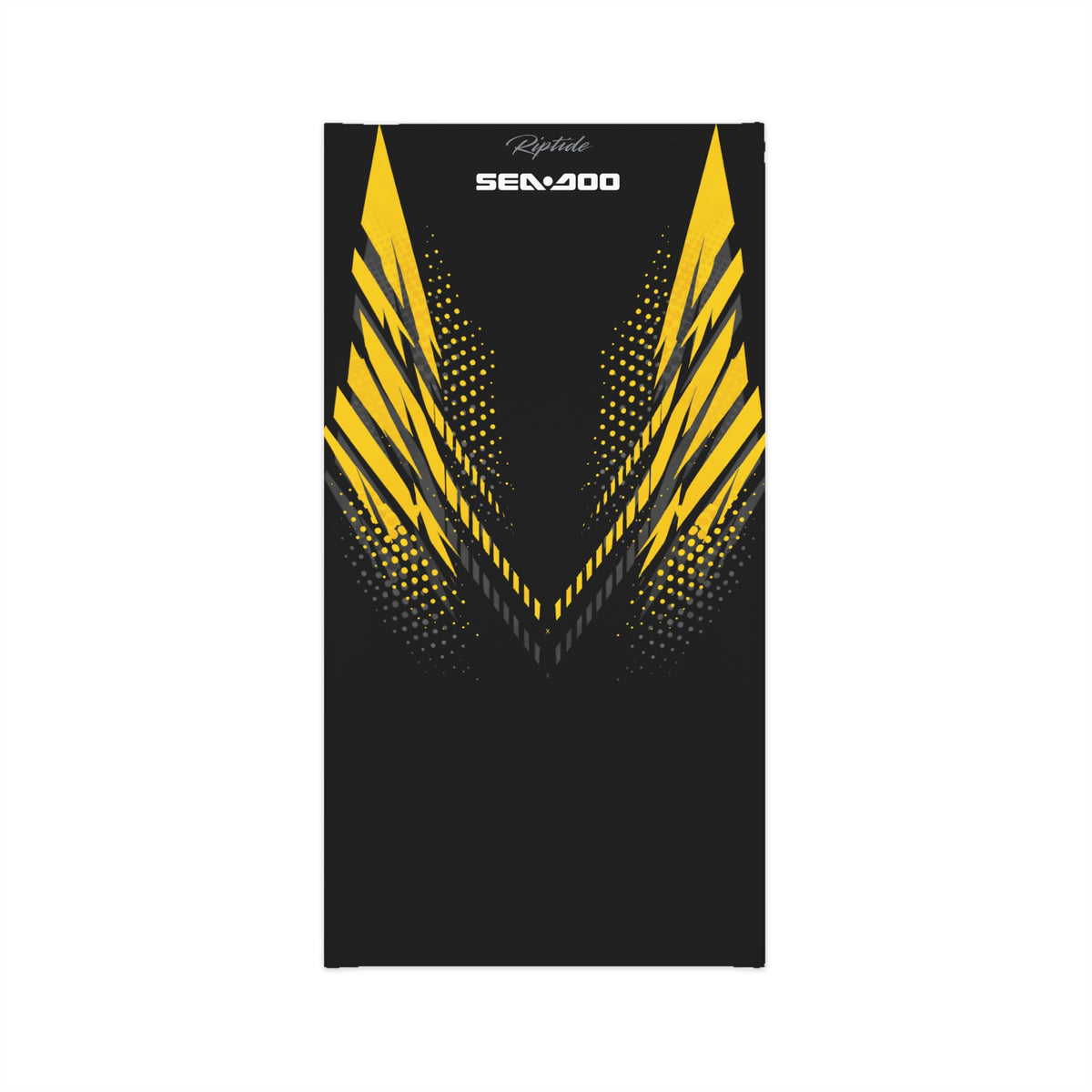 SeaDoo RXPX Racing Neck Gaiter — Millenium Yellow & Grey Midweight Face Shield Mask