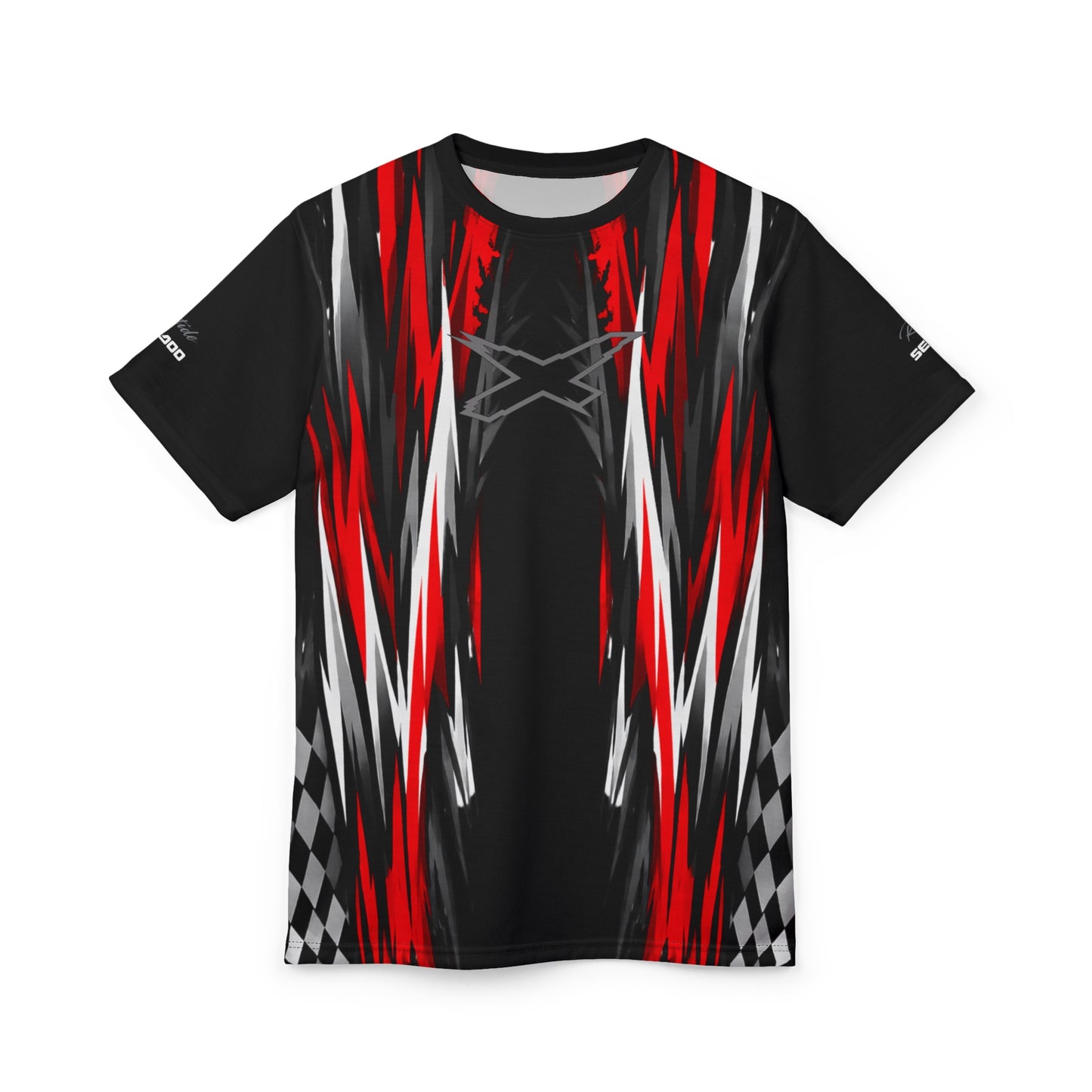 SeaDoo X-Team Racing Graphic Tee — Red & Black All-Over Print