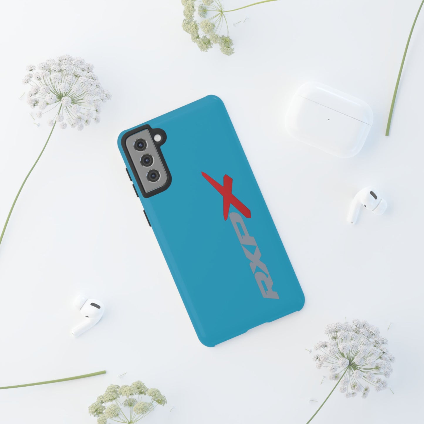 RXPX Tough Phone Case — iPhone Samsung Google Pixel Protective Cover Turquoise