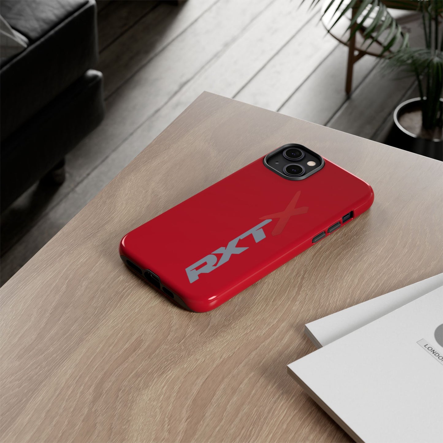 RXTX Tough Phone Case Protective Cover - iPhone Samsung Google Pixel Red