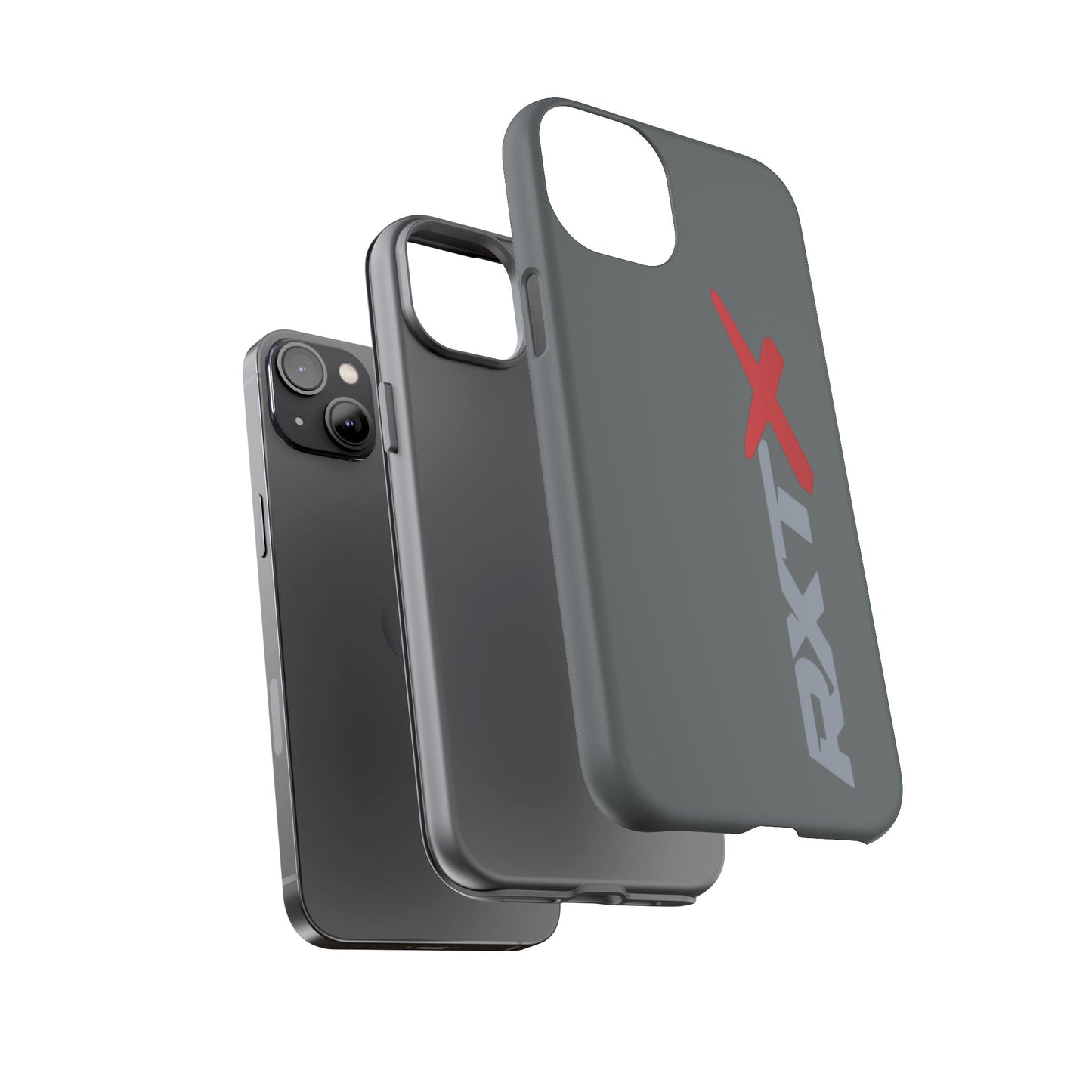 RXTX Tough Phone Case Protective Cover - iPhone Samsung Google Pixel -Dark Grey