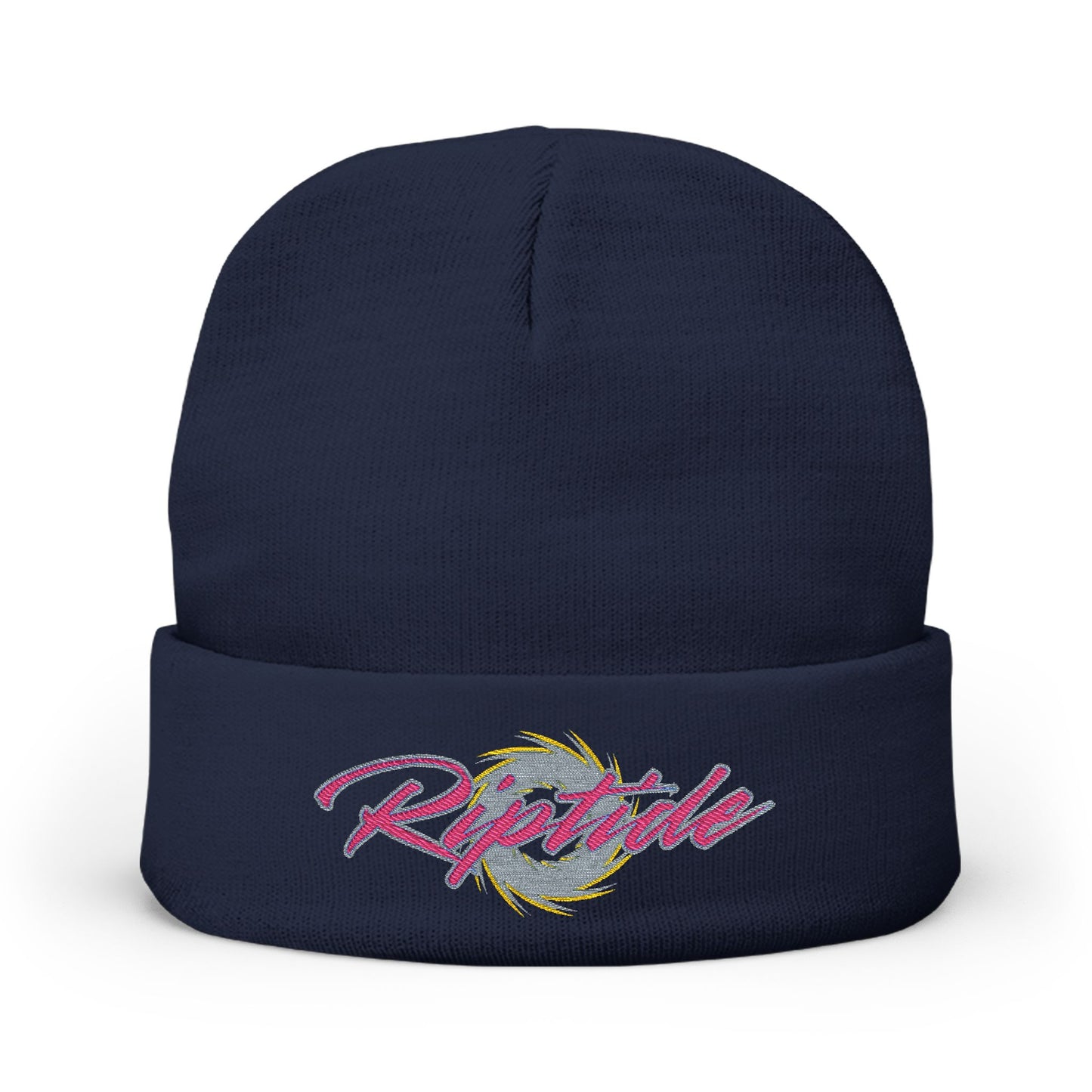 Riptide Knit Beanie — Embroidered Winter Hat