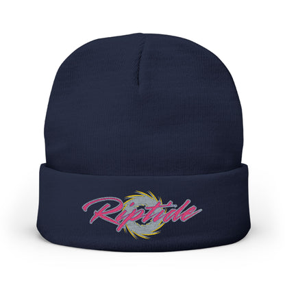 Riptide Knit Beanie — Embroidered Winter Hat