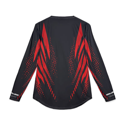 Men's SeaDoo X-Team Performance UPF Protection UV Long Sleeve Shirt — Red