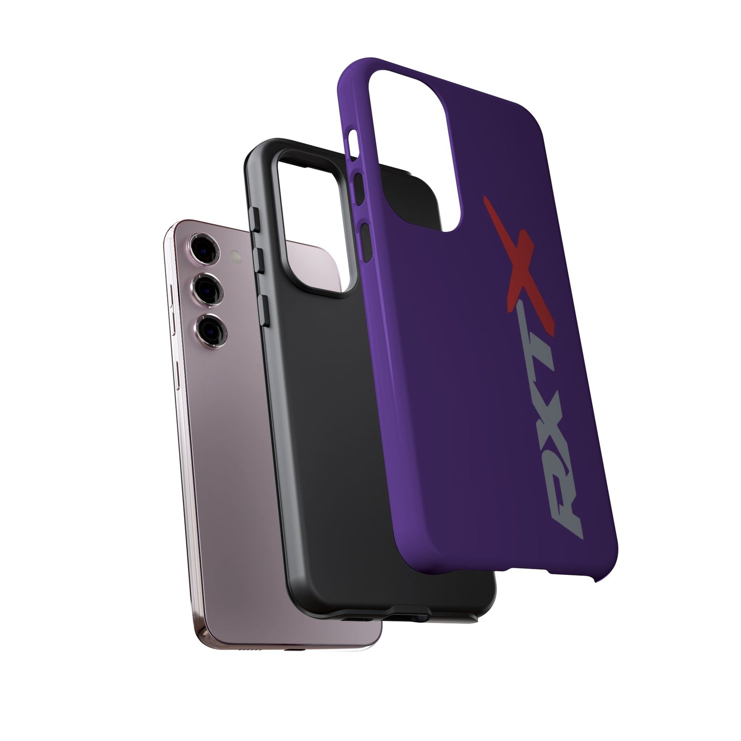 RXTX Tough Phone Case Protective Cover - iPhone Samsung Google Pixel Purple