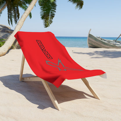 X-Team Performance Surf  Beach Towel — Pool & Beach Towel Red/Steel