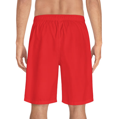 Men's X-Team Performance Board Shorts Loud— Beach Swim Trunks Red