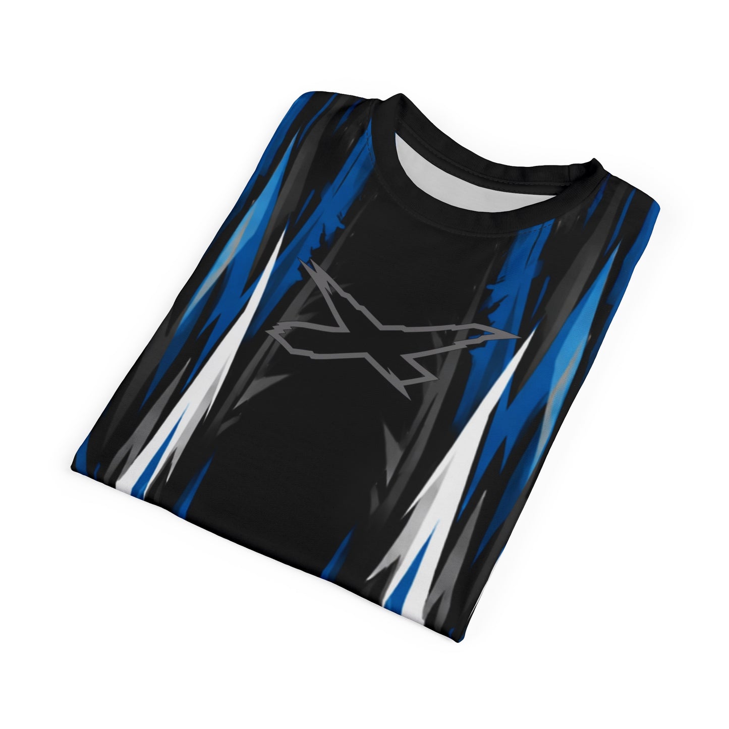 SeaDoo X-Team Racing Graphic Tee — Gulfstream Blue & Black All-Over Print